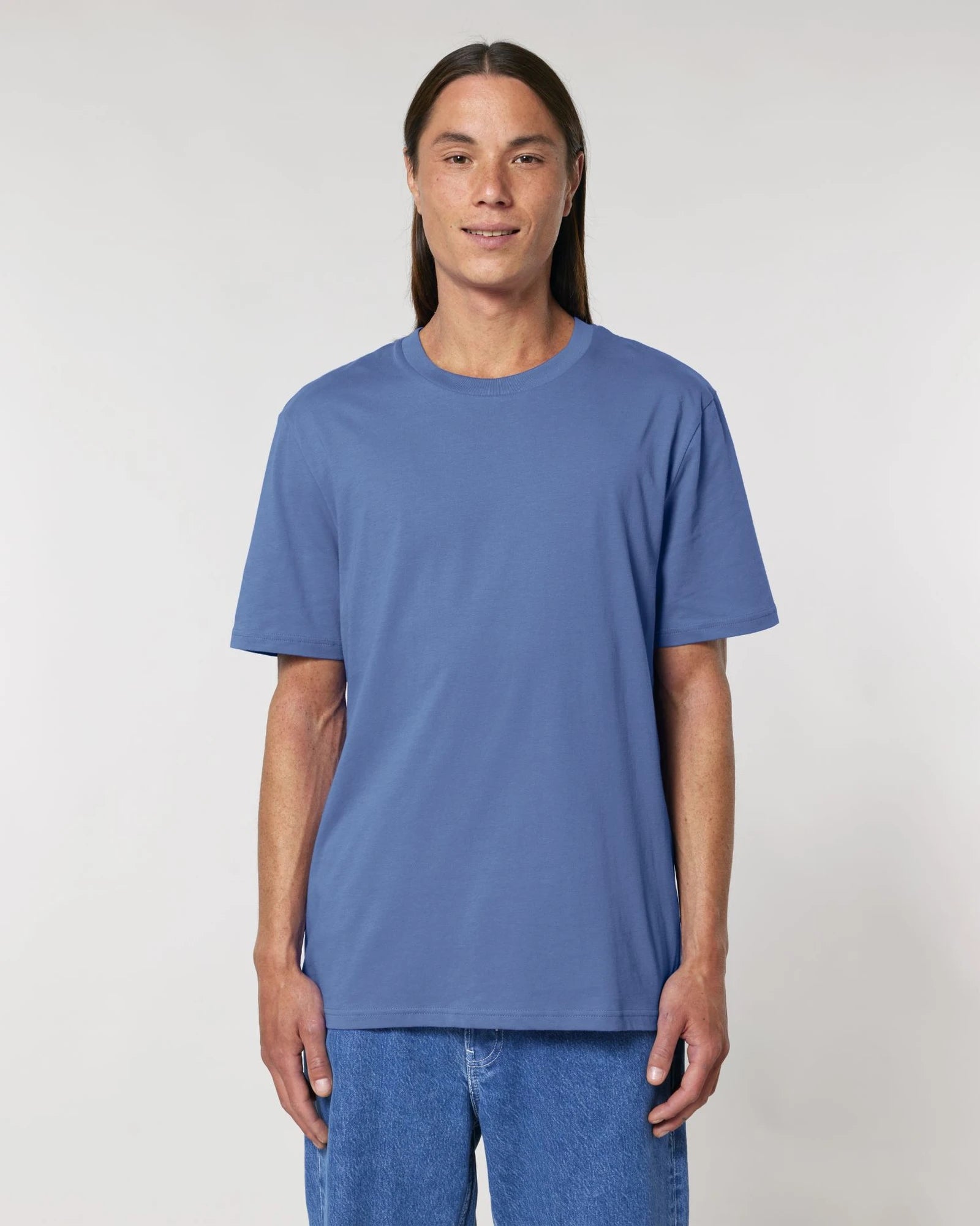 Custom organic cotton T-shirt Stanley/Stella Creator 2.0 - Bright Blue