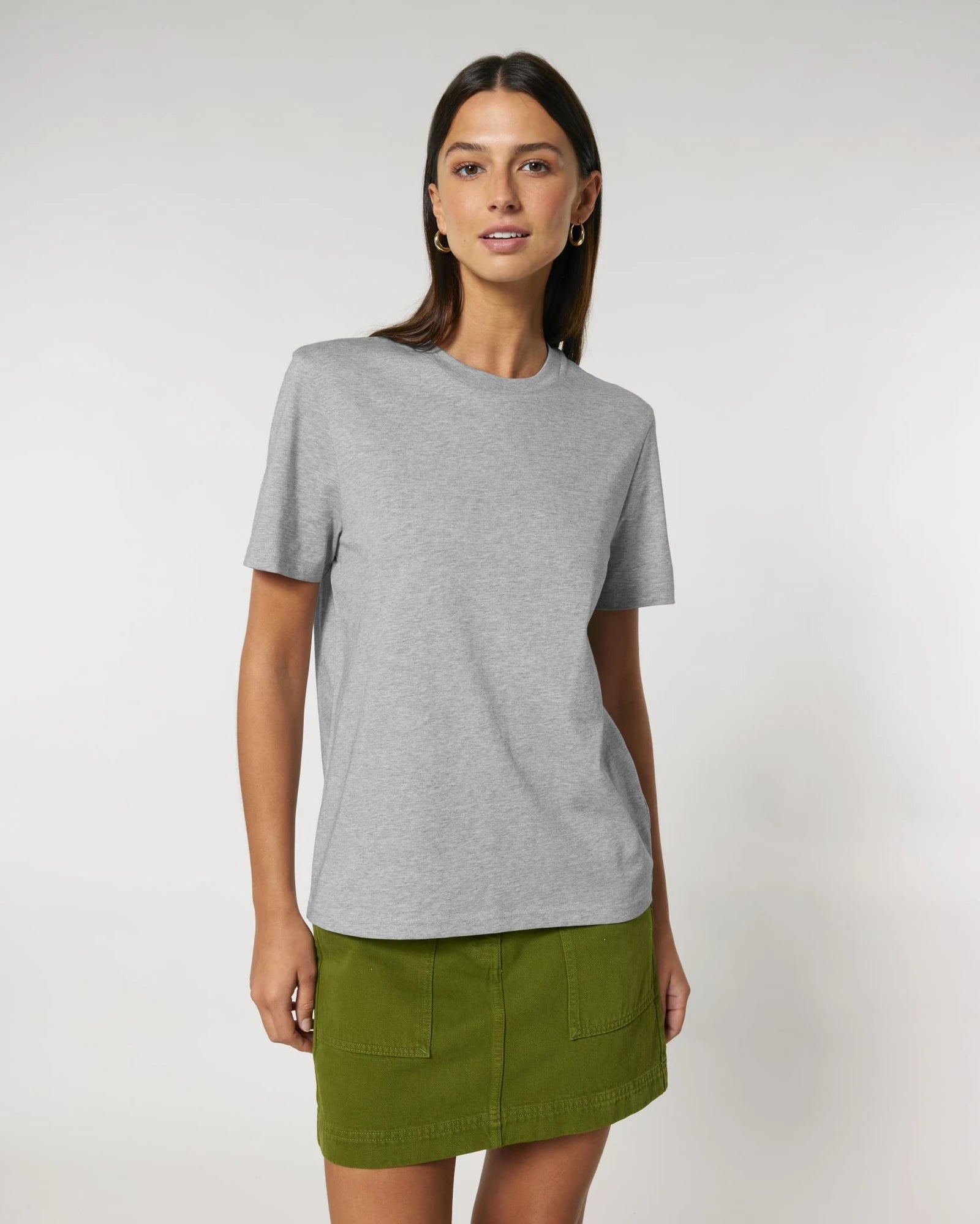 Custom organic cotton T-shirt Stanley/Stella Creator 2.0 - Heather Grey