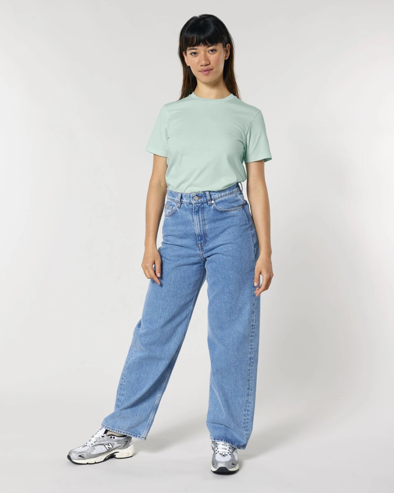 Custom organic cotton t-shirt Stanley/Stella Crafter - Caribbean Blue