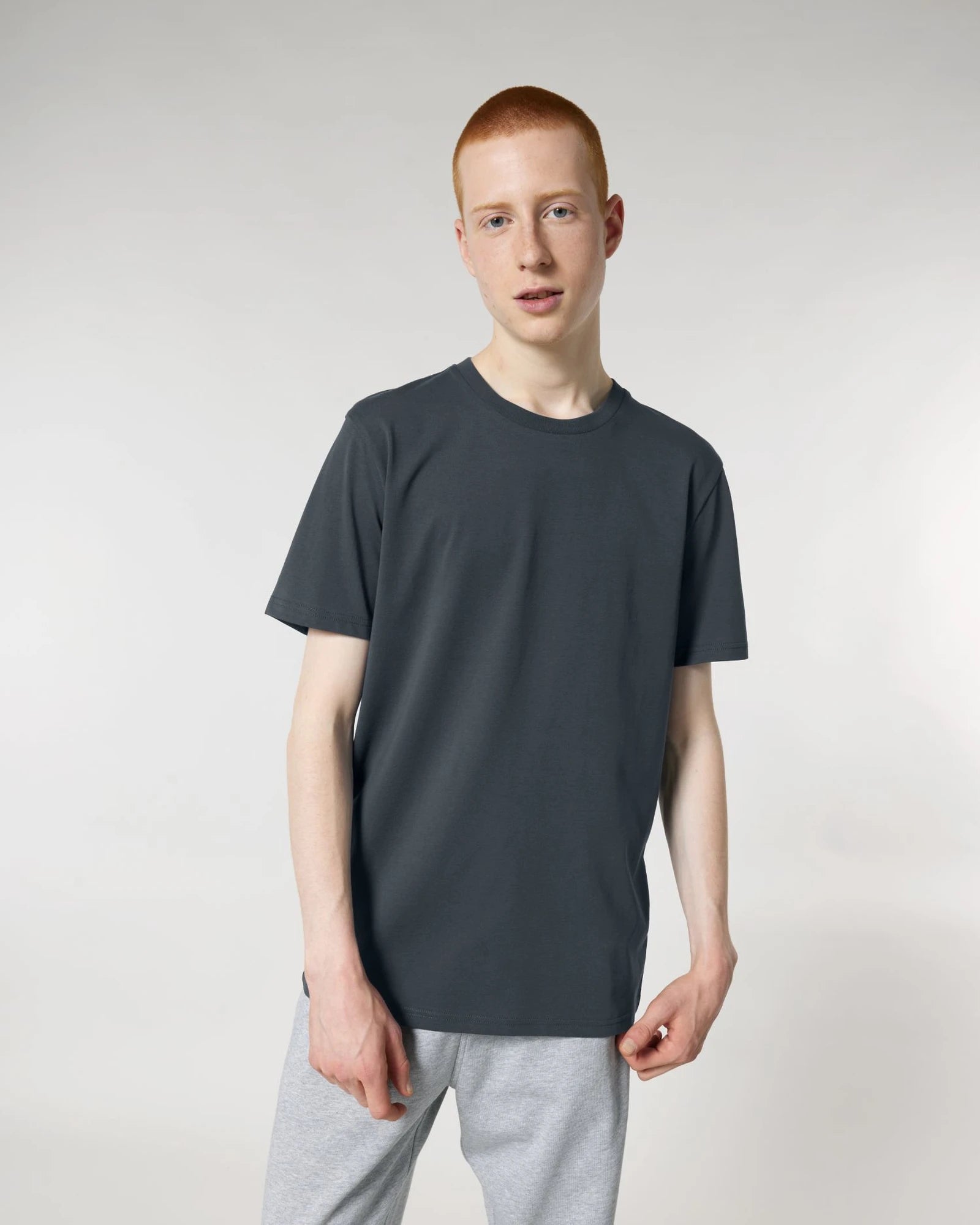 Custom organic cotton t-shirt Stanley/Stella Crafter - India Ink Grey