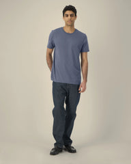 Custom organic cotton t-shirt Stanley/Stella Crafter - Blue Grey