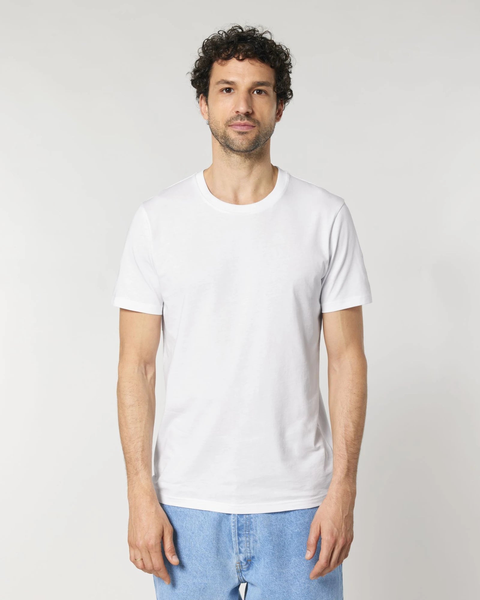 Custom organic cotton t-shirt Stanley/Stella Crafter - White