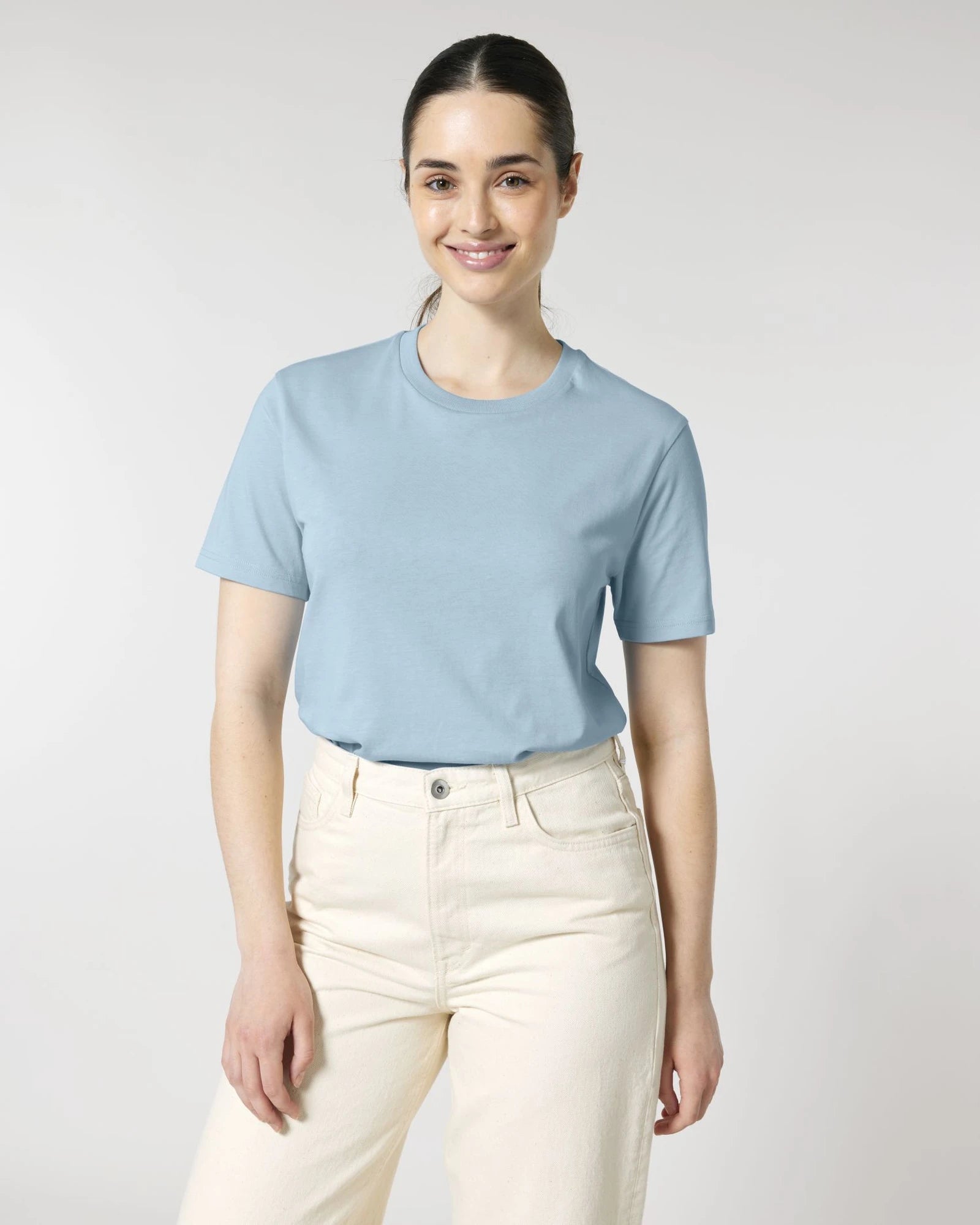 Custom organic cotton t-shirt Stanley/Stella Crafter - Sky Blue