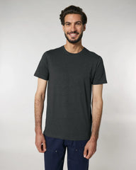 Custom organic cotton t-shirt Stanley/Stella Crafter - Dark Heather Grey