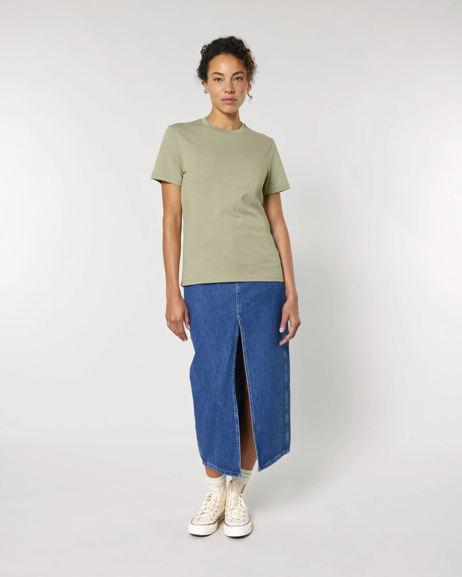 Custom organic cotton t-shirt Stanley/Stella Crafter - Sage