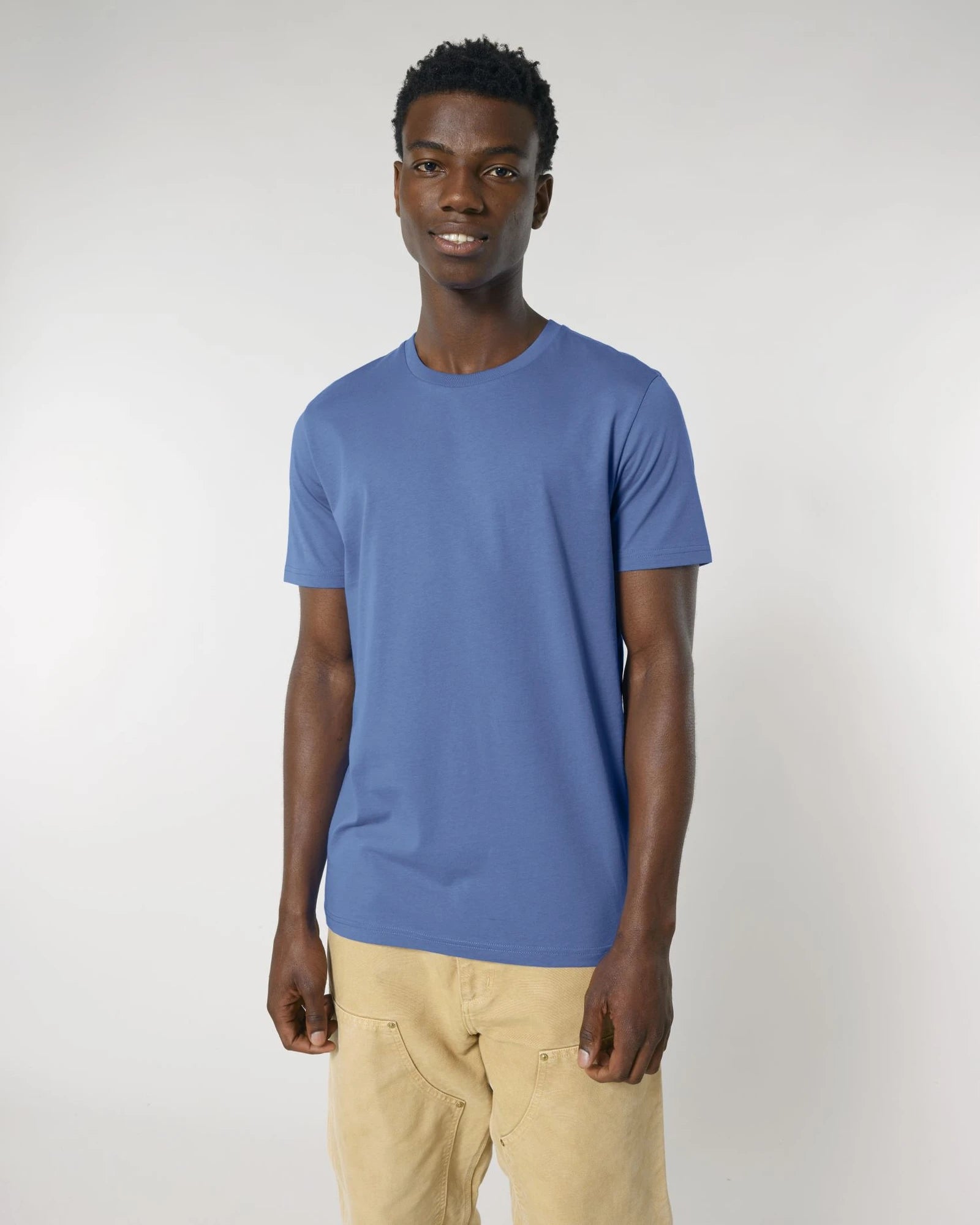 Custom organic cotton t-shirt Stanley/Stella Crafter - Bright Blue