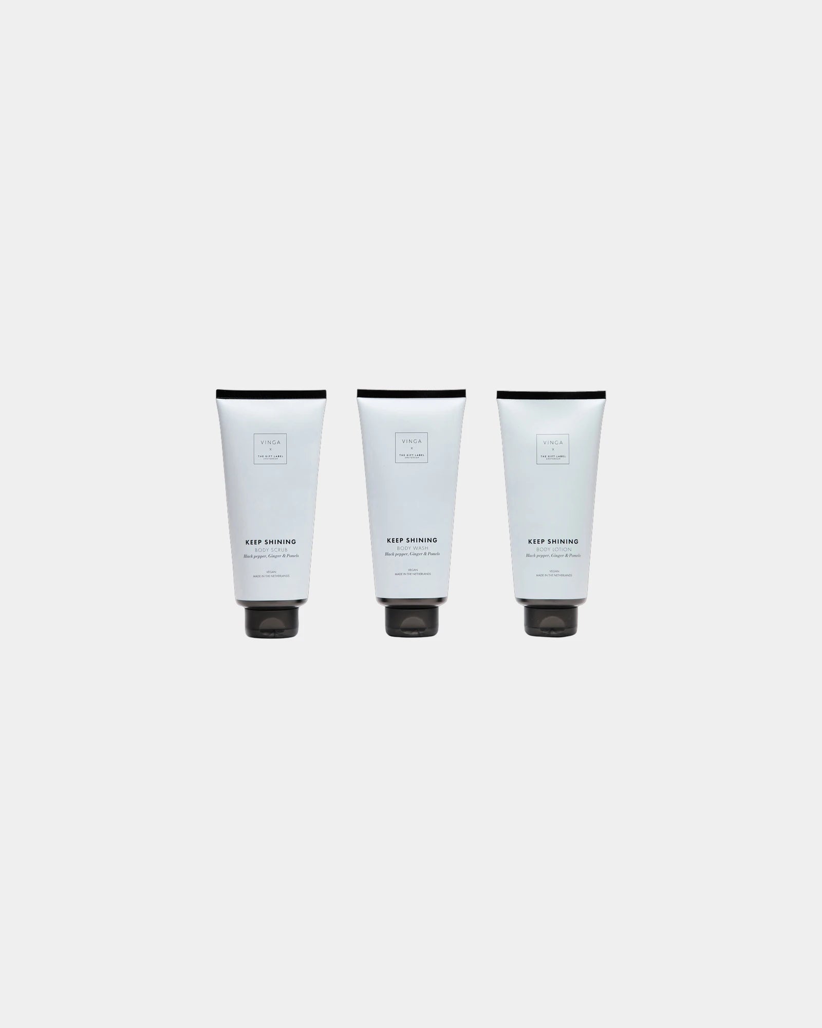 Custom promotional body care gift set Vinga - White