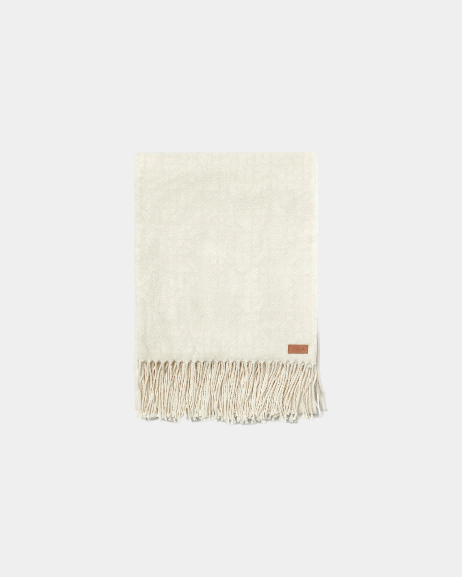Custom geometric print blanket Vinga Verso - Off-White