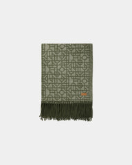 Custom geometric print blanket Vinga Verso - Green