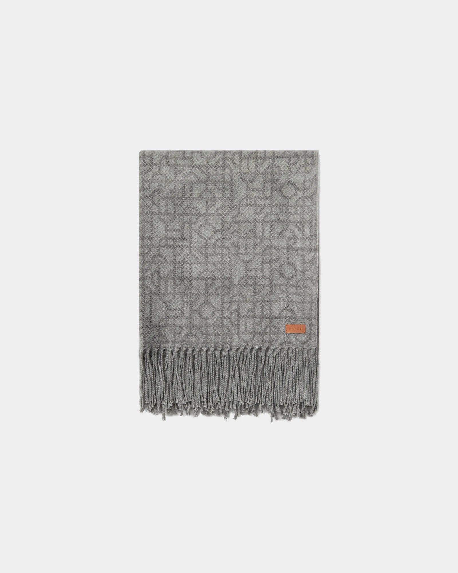 Custom geometric print blanket Vinga Verso - Grey