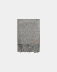 Custom geometric print blanket Vinga Verso - Grey