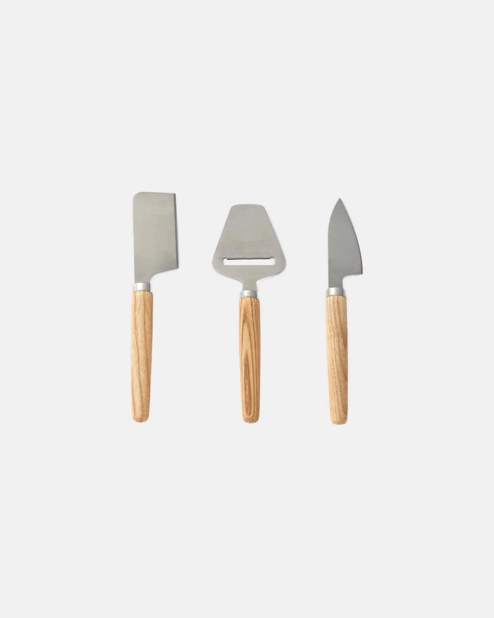 Custom stainless steel cheese knife set Vinga Retro - Brown