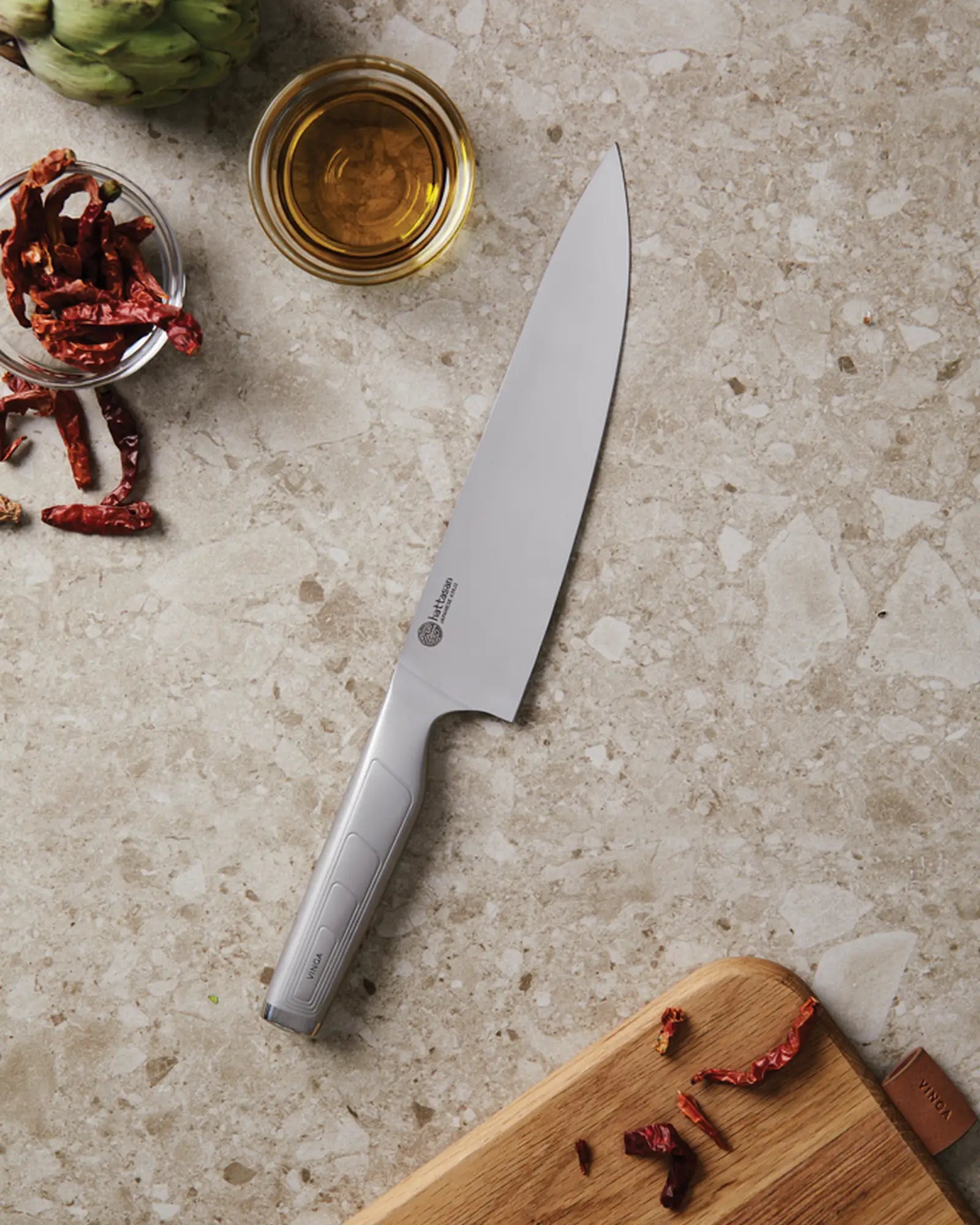 Custom stainless steel chef knife Vinga Hattasan - 5