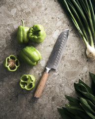 Custom stainless steel Santoku knife Vinga Hattasan - 5