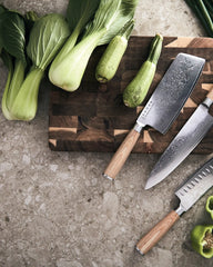 Custom stainless steel Santoku knife Vinga Hattasan - 3