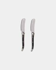 Custom stainless steel butter knife set Vinga Duo - Steel