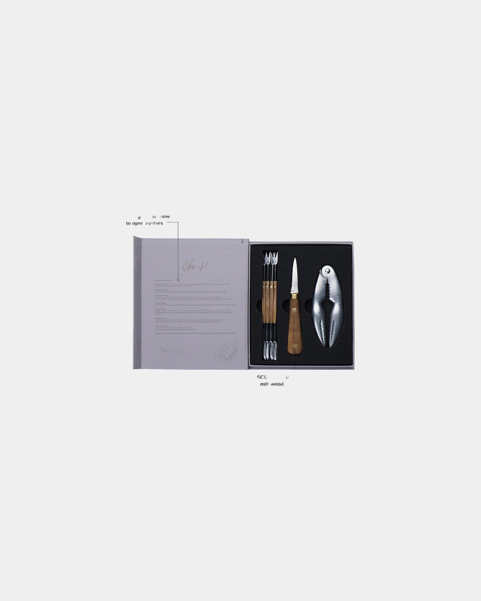 Custom stainless steel seafood set Vinga Histoire - 2
