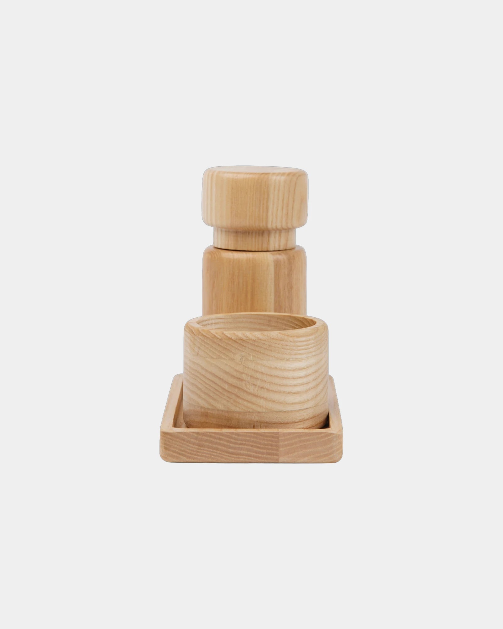 Custom eco-friendly Vinga Retro salt and pepper set - 4