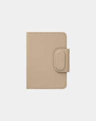 Custom recycled ABS passport cover Vinga Baltimore - Greige