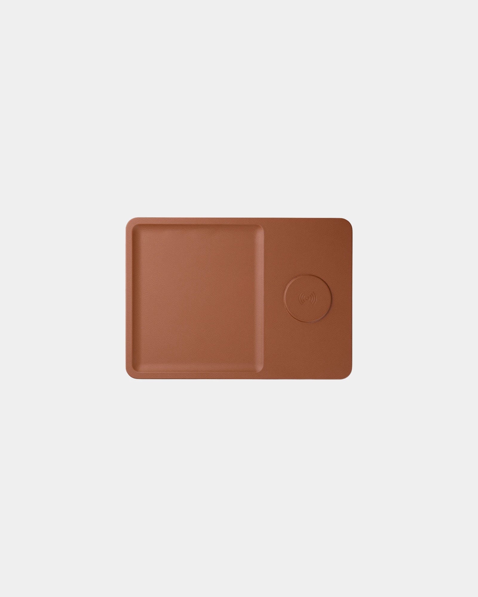 Custom promotional wireless charger Vinga Timo organizer - Brown