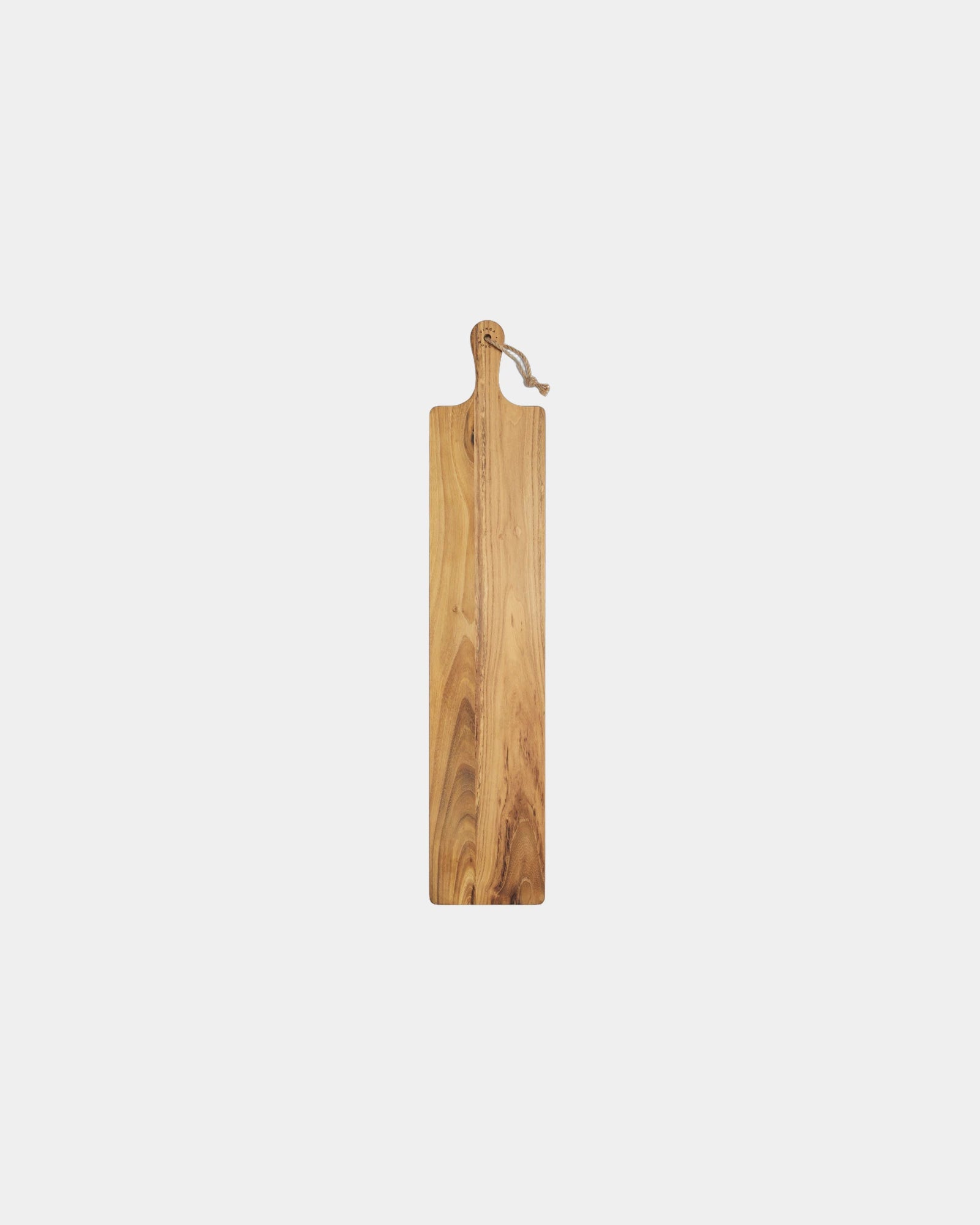 Custom FSC certified teak serving board Vinga Buscot - Brown