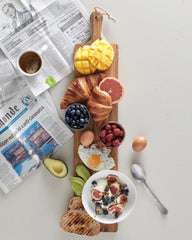 Custom FSC certified teak serving board Vinga Buscot - 3