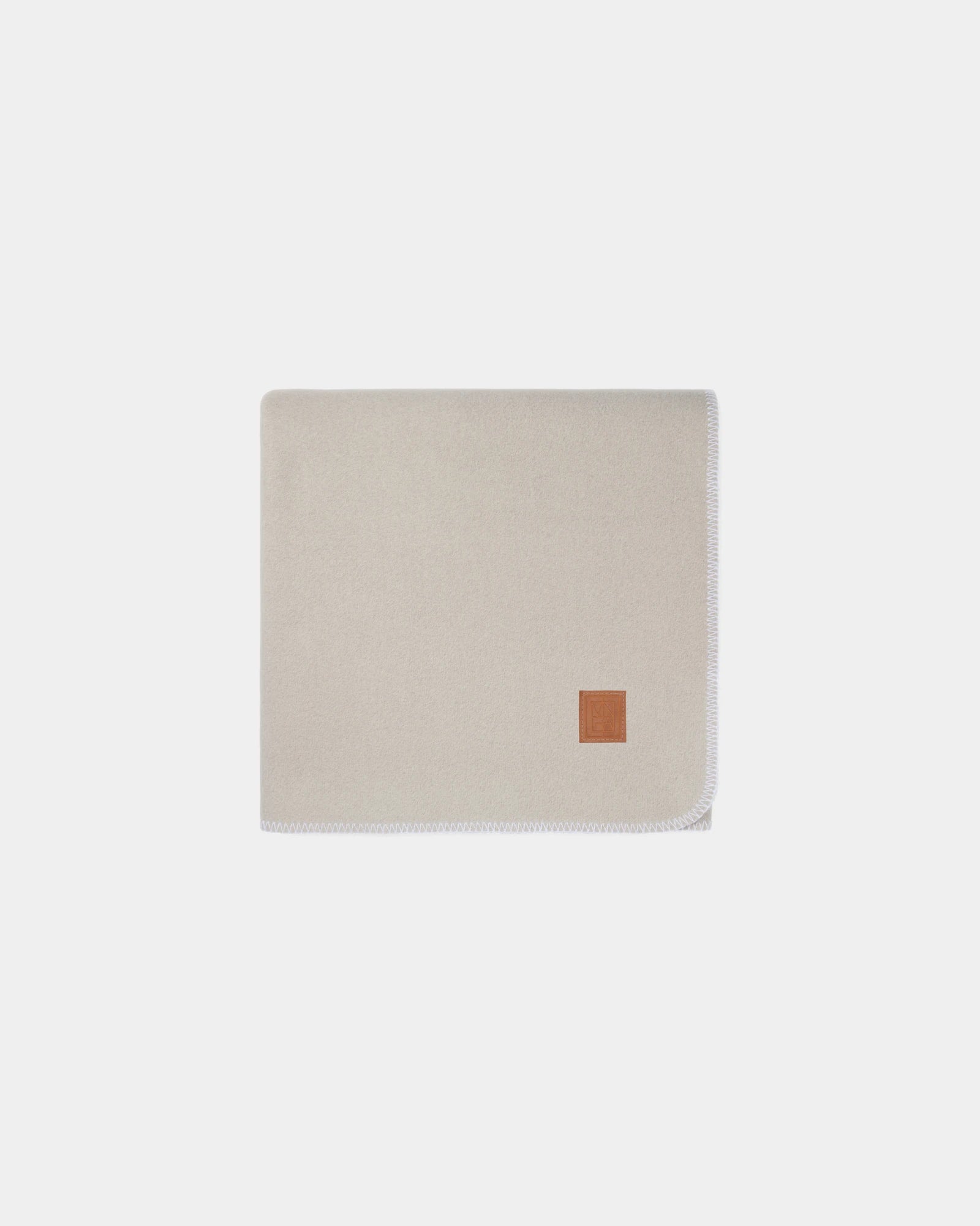 Custom GRS recycled polyester blanket Vinga Moulton - Beige