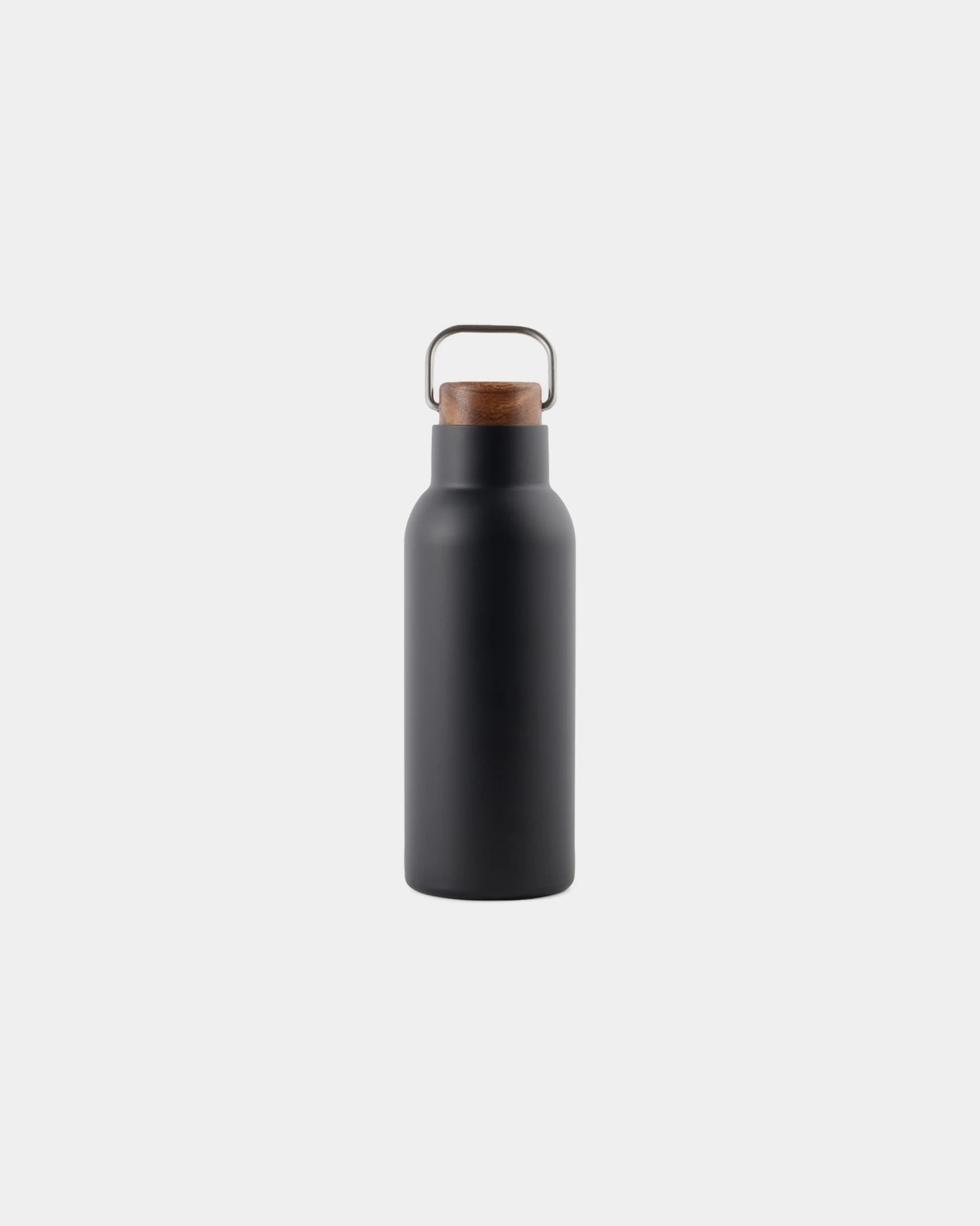 Custom recycled stainless steel Vinga Ciro thermos bottle - Black