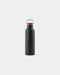 Custom recycled stainless steel Vinga Ciro thermos bottle - Black
