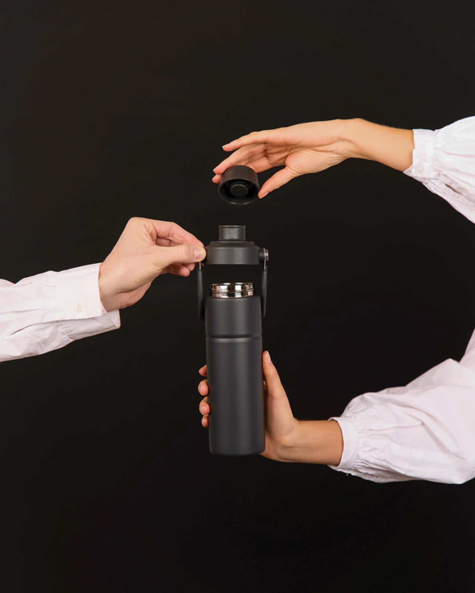 Custom recycled stainless steel bottle Vinga Baltimore Trek - 8