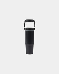 Custom recycled stainless steel Vinga Eos 880ml bottle - Black