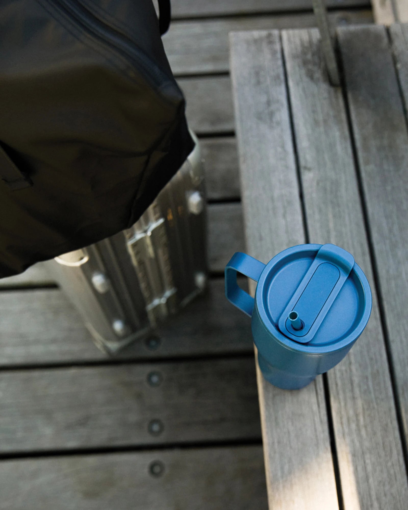 Custom recycled stainless steel water bottle Vinga Eos - 8
