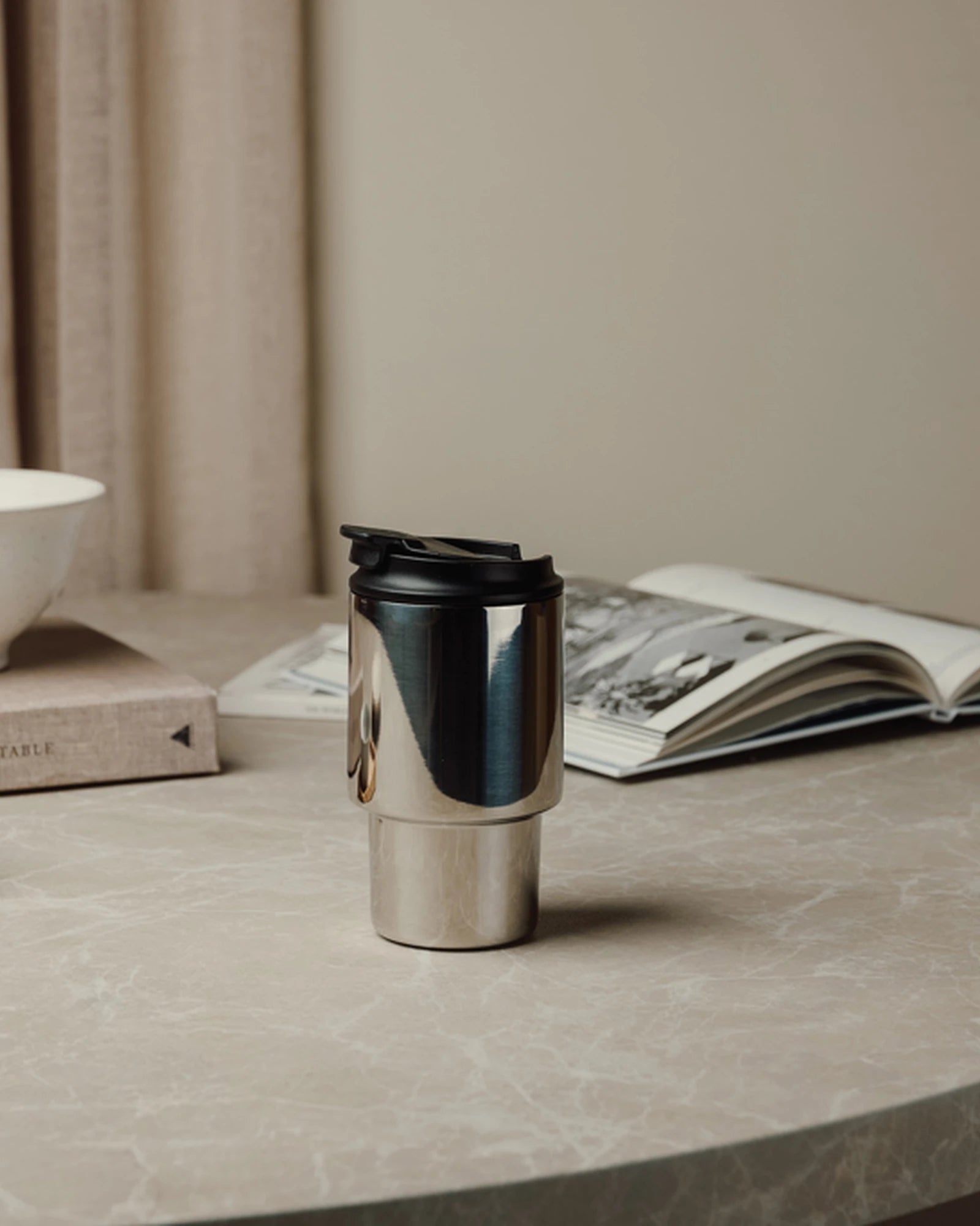 Custom recycled stainless steel Vinga Nagano 350ml mug - 15