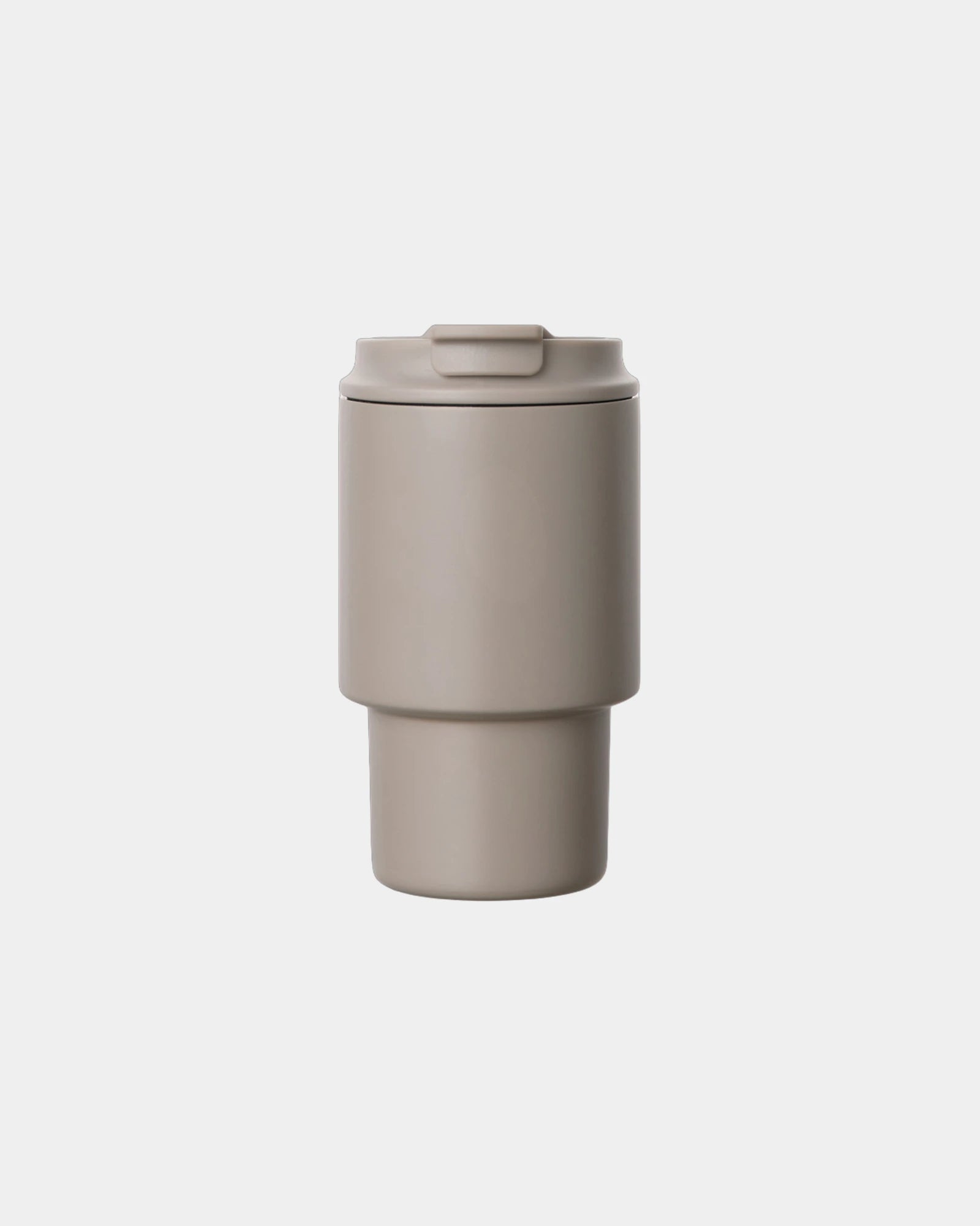 Custom recycled stainless steel Vinga Nagano 350ml mug - Greige