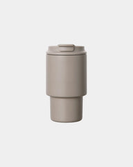 Custom recycled stainless steel Vinga Nagano 350ml mug - Greige