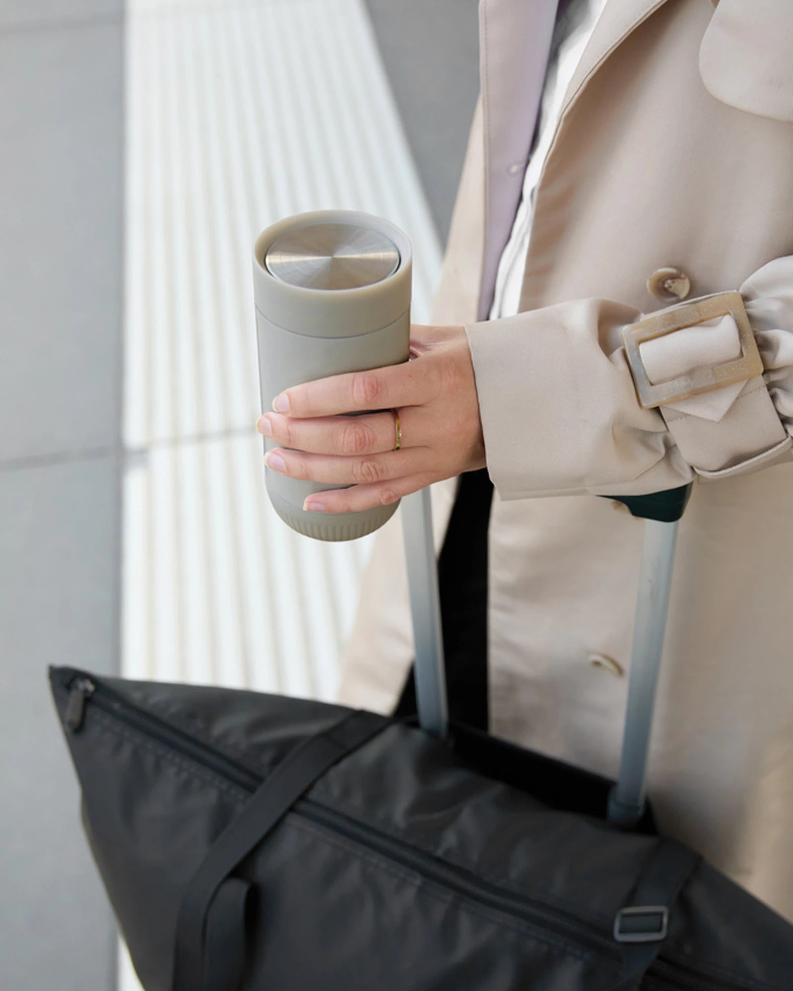 Custom recycled stainless steel Vinga Eris mug 350ml - 24