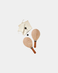 Custom beach tennis set Vinga Colos - Brown