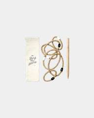 Custom outdoor game Vinga Faia ring toss set - Brown