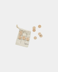 Custom eco-friendly outdoor game Vinga Tic Tac Toe - Brown