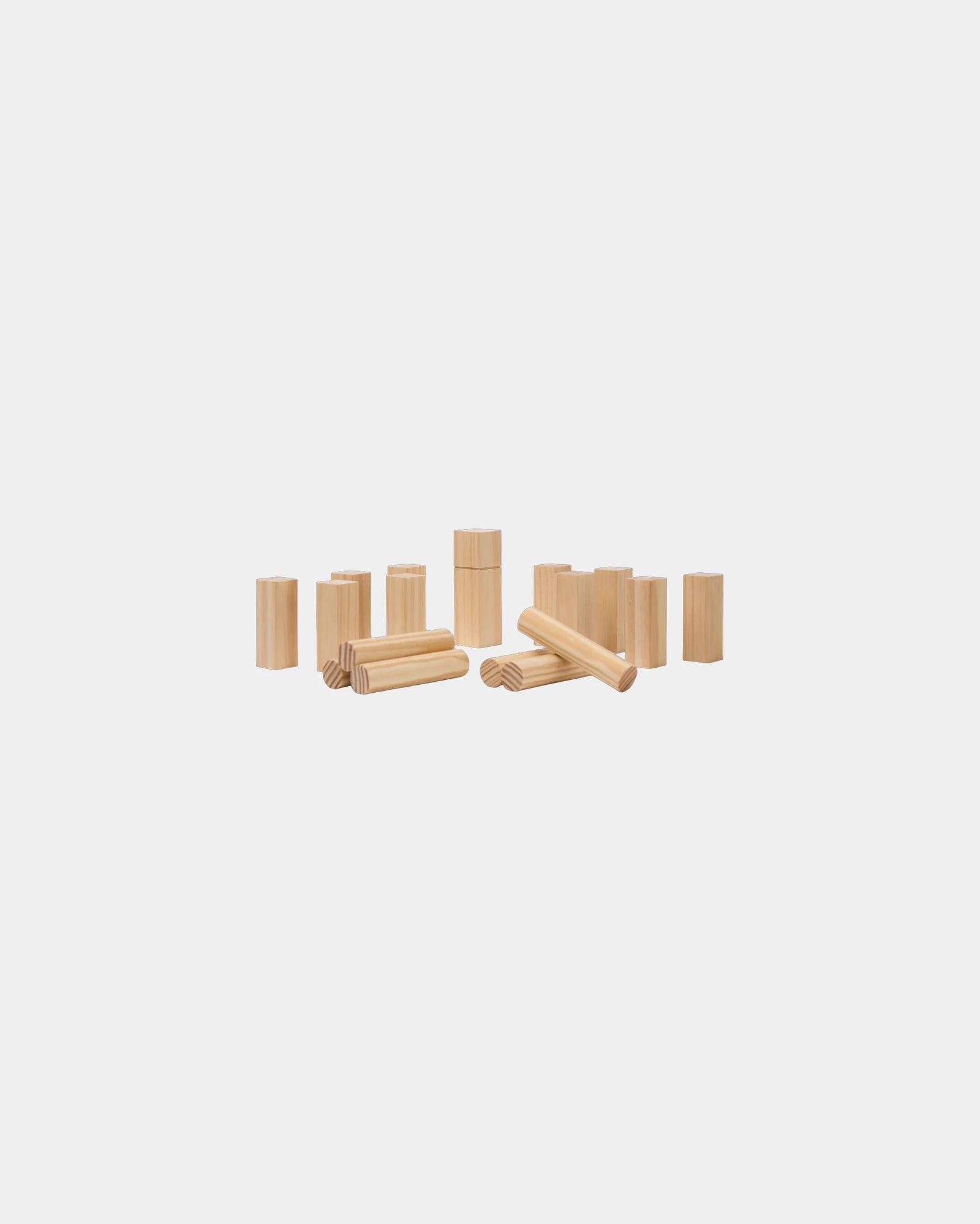 Custom FSC wood Vinga Mini Kubb outdoor game - Brown