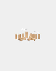 Custom FSC wood Vinga Mini Kubb outdoor game - 2
