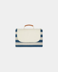 Custom recycled rPET picnic blanket Vinga Alba - Navy
