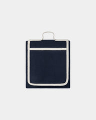 Custom recycled cotton picnic blanket Vinga Volonne - Blue