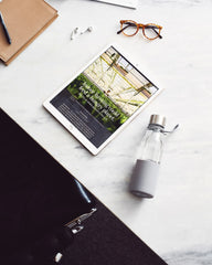 Custom borosilicate glass water bottle Vinga Lean 550ml - 8