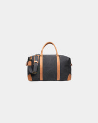 Custom recycled canvas duffle bag Vinga Bosler - Black