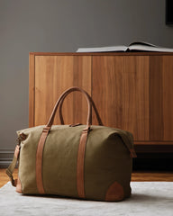 Custom recycled canvas duffle bag Vinga Bosler - 2