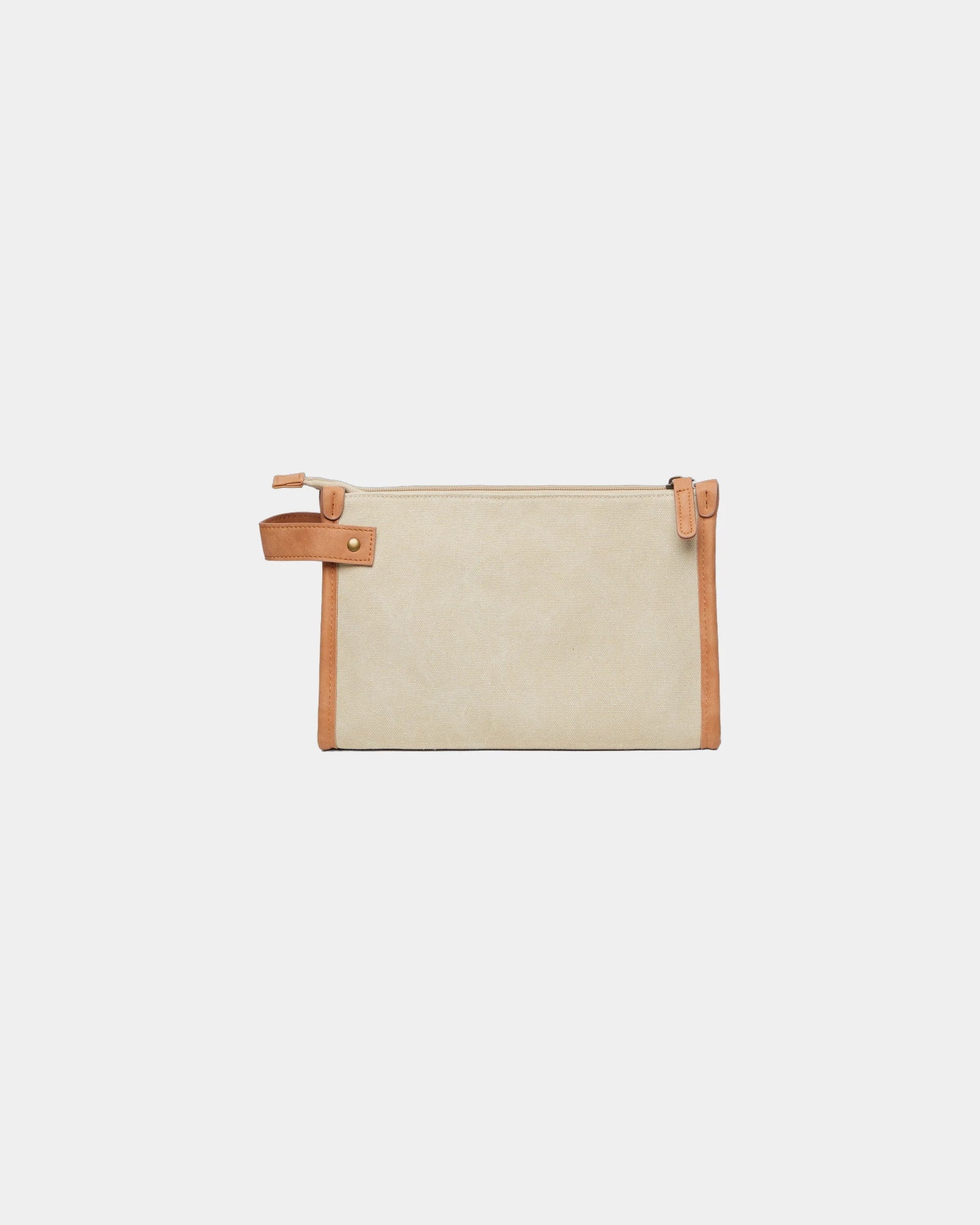 Custom recycled polyester travel toiletry bag Vinga Bosler - Beige