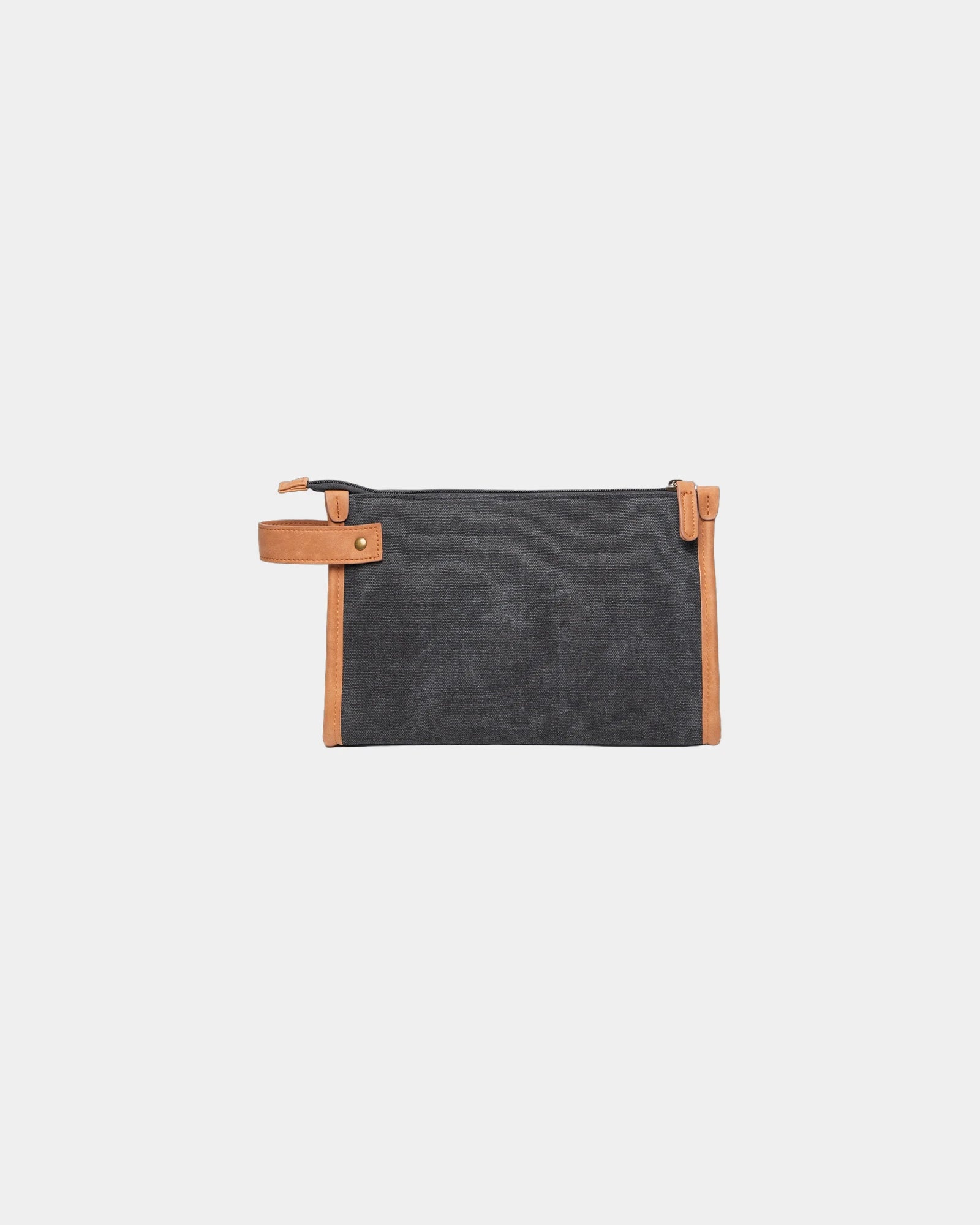 Custom recycled polyester travel toiletry bag Vinga Bosler - Black
