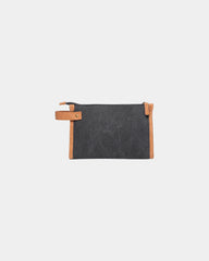 Custom recycled polyester travel toiletry bag Vinga Bosler - Black