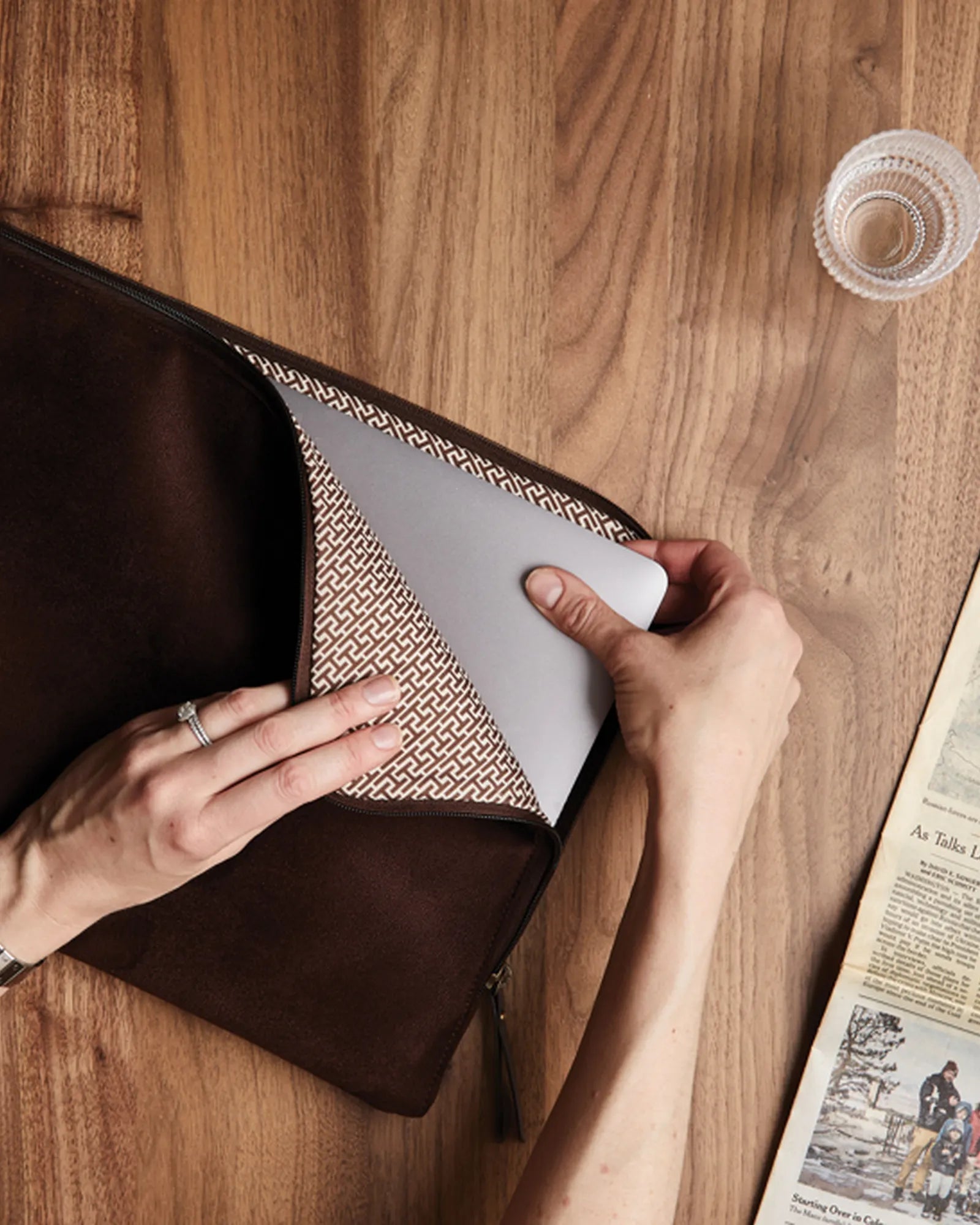 Custom polyester laptop bag Vinga Hunton - 4